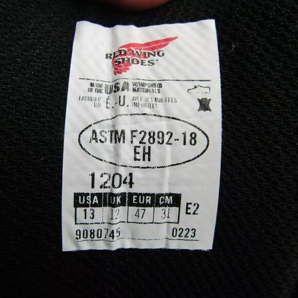 NEW RED WING DynaForce Work Boots Size 13EE Waterproof Durable Insulated Brown - Picture 4 of 11